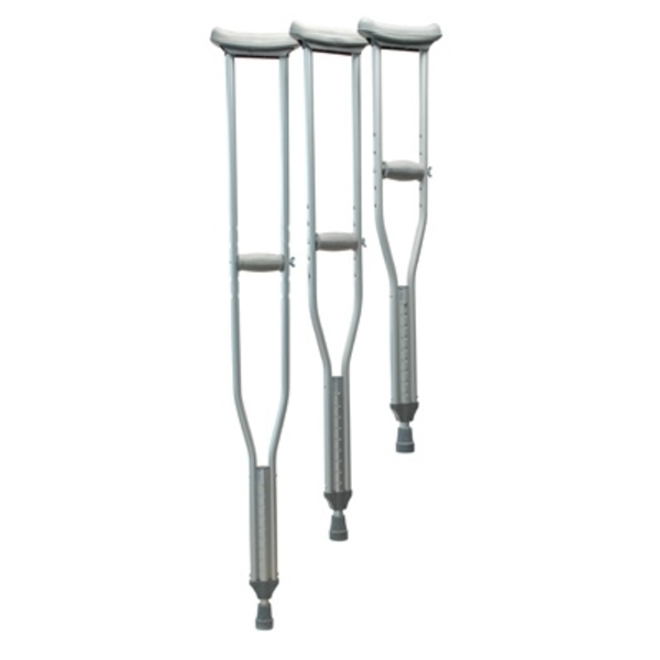 Lumex Crutches Alum Adult Latex Free PK 3610LF-8